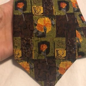 Ermenegildo Zegna geometric flower silk tie